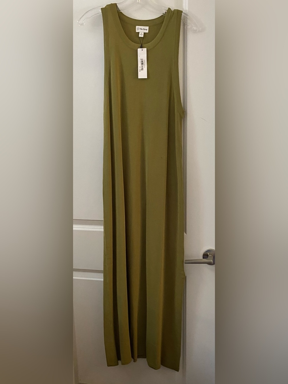 the Drop Women's Olive Green Sleeveless Maxi Dress